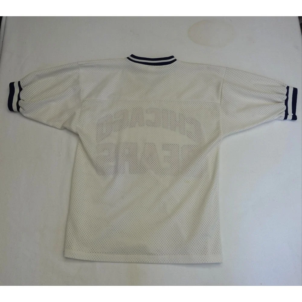 Vintage Chicago Bears Jersey Mens Large White Mesh NFL Football Logo 7 90s